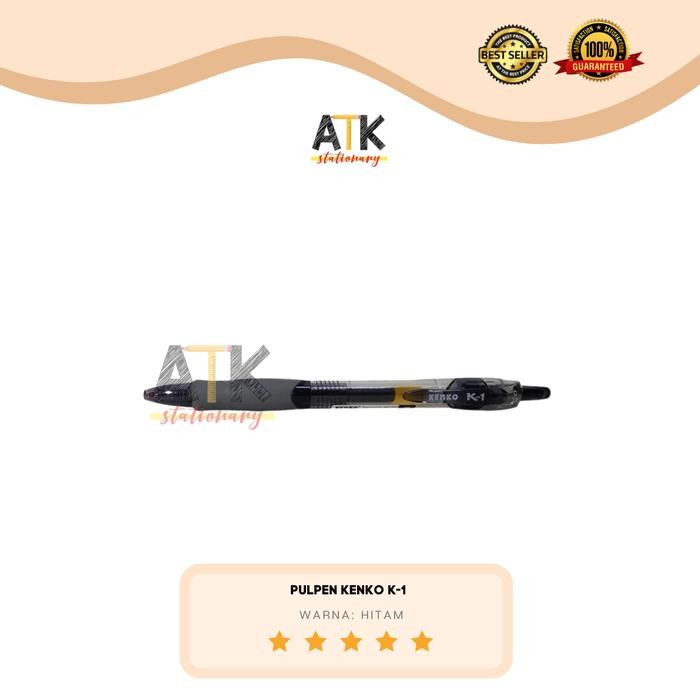 

[New Arrival]Best Pulpen Gel K1 Kenko ( 1 Lusin) atk - Hitam