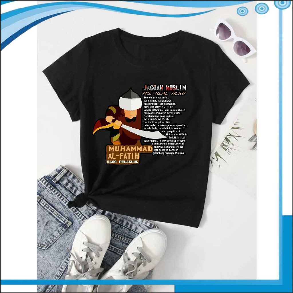 PS Kaos Tshirt Anak Muhammad AL Fatih Motif Muslim Islami Keren Unisex Usia 1-10 Thn Fashion Kids 17