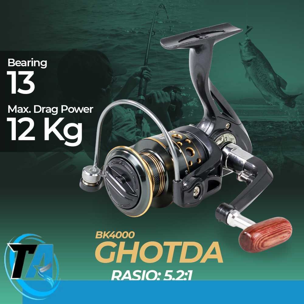 TaffSPORT GHOTDA Reel Pancing Spinning 5.2:1 Ball Bearing 13 - BK4000