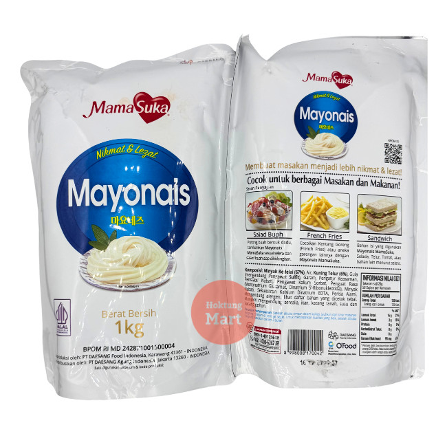 

Mamasuka Mayonaise 1KG/ Mayo Mamasuka Pouch