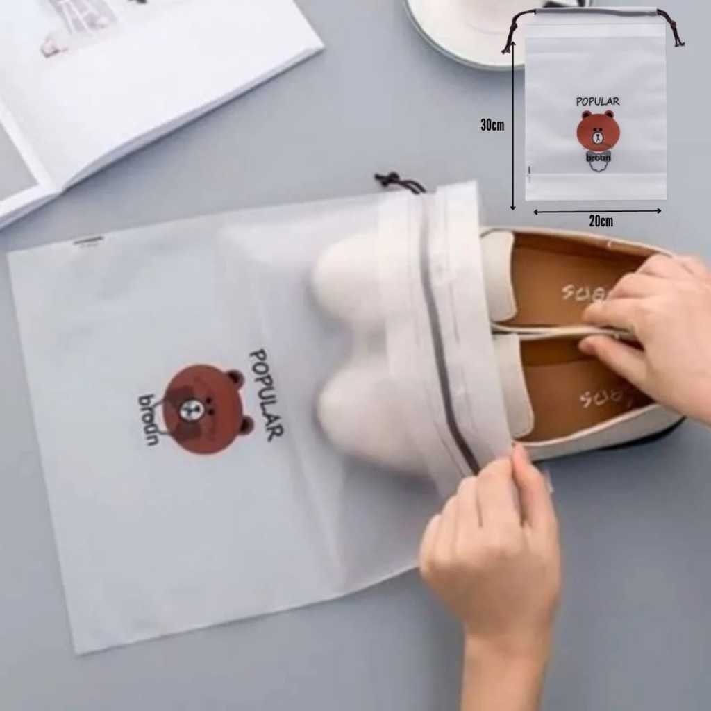 TERMURAH TAS SERUT TRAVEL POUCH ORGANIZER TAS SERUT PLASTIK POUCH PLASTIK/ PLASTIK NYLON TRAVEL SERU