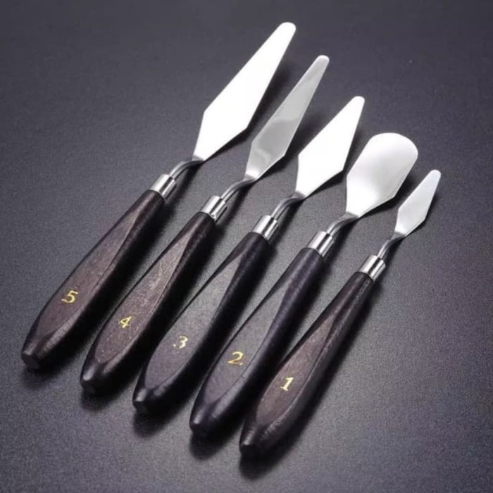 

promo -Palette Knives Set Scraper Alat Lukis Painting Spatula Stainless - Iron