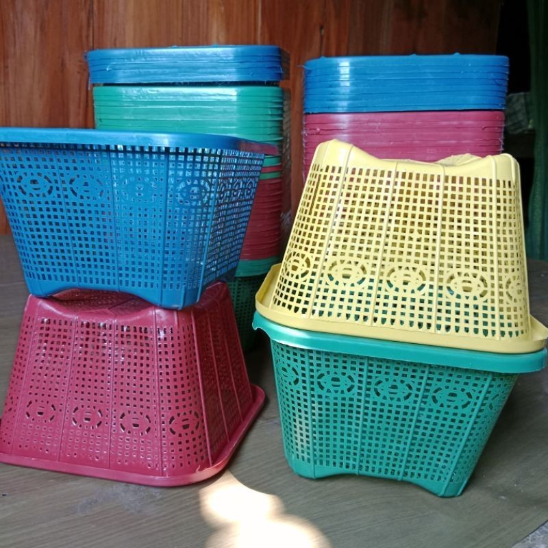 PROMO MURAH  30 PCS CETING NASI PLASTIK SEGI EMPAT/BESEK HAJATAN/WAKUL KOTAK