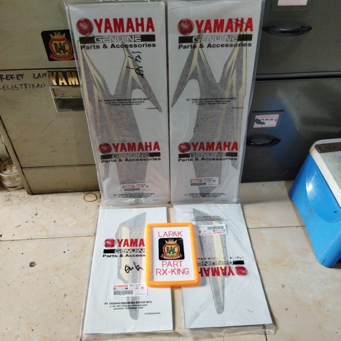STICKER STRIPING STIKER LIS RX KING 2005 HITAM MERAH ORIGINAL
