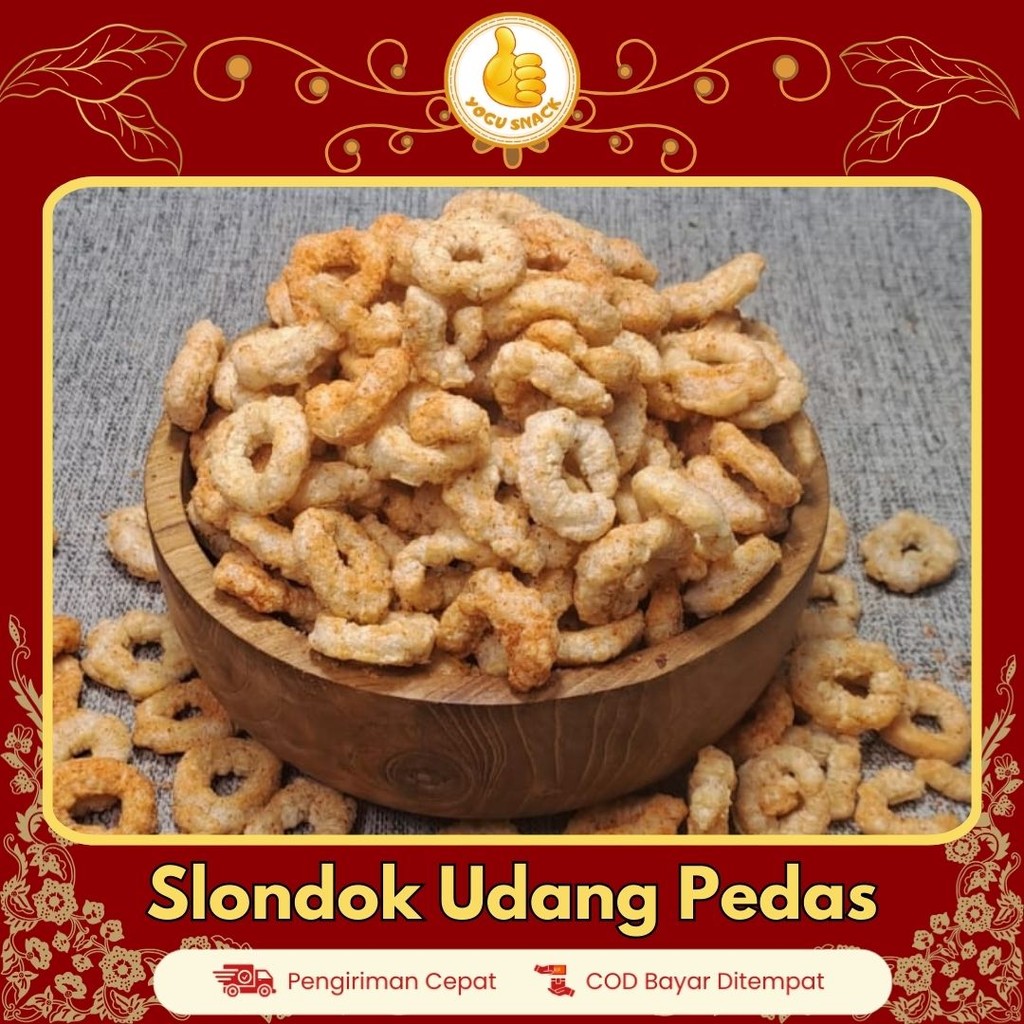 

Yogu Snack Slondok Udang pedas Kemasan 250 Gram