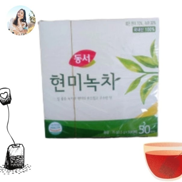 

Dongsuh Brown rice and green tea 75 Gr (1.5 g x 50 sachet )