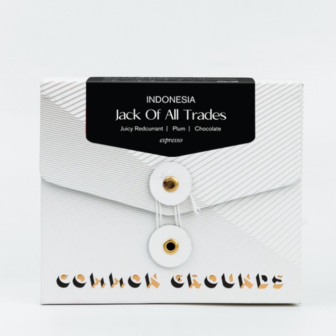 

Common Grounds Espresso Blend Arabica Coffee: Jack of All Trades 200GR - Normal, Whole Beans