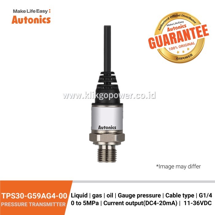 SS68 Pressure Transmitter Autonics TPS30-G59AG4-0 Murah Original