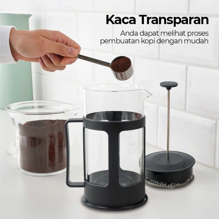 Poci Teko Press Pot Coffee Maker Alat Seduh Kopi Teh