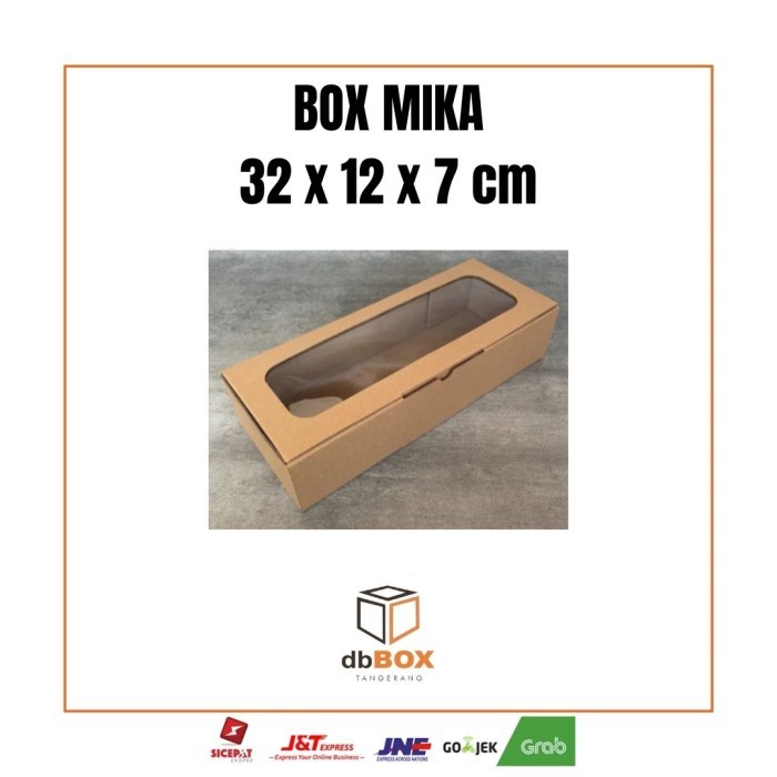 

BOX MIKA 32x12x7 cm | Box Die Cut & Easy Usage | Box Kue Bolu Brownis KARDUS MURAH | KARDUS BOX |KARDUS DIECUT