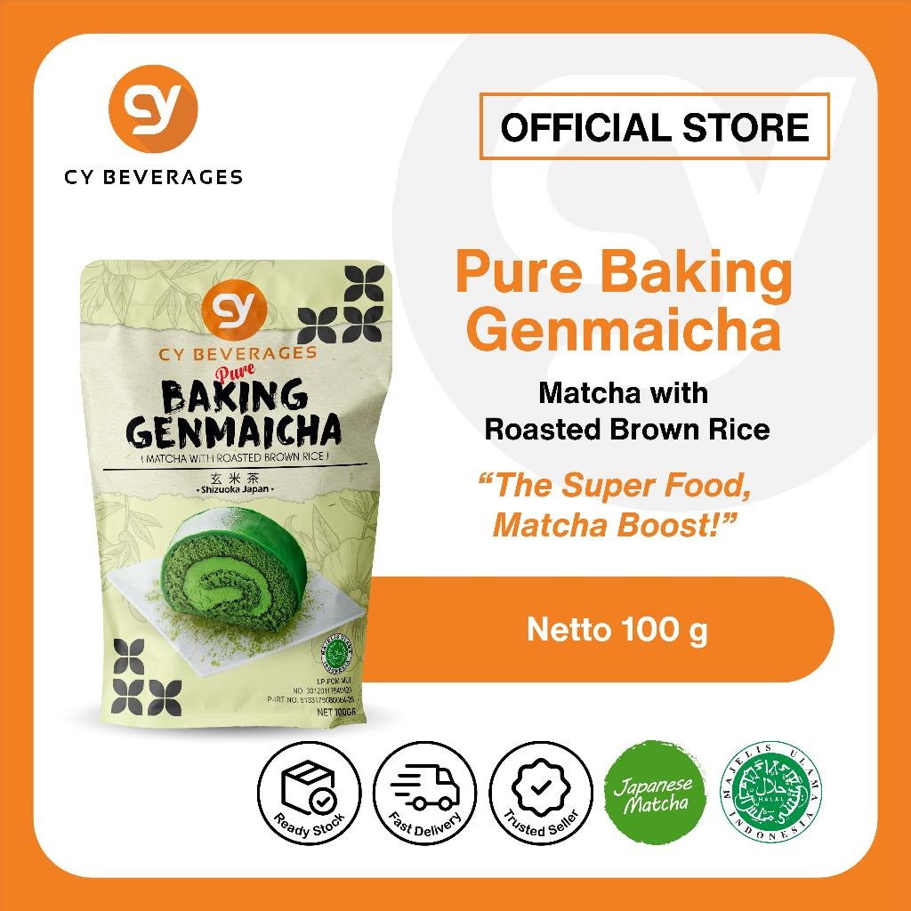 

CY Pure Baking Genmaicha 100g - Bubuk Genmaicha Murni untuk Baking