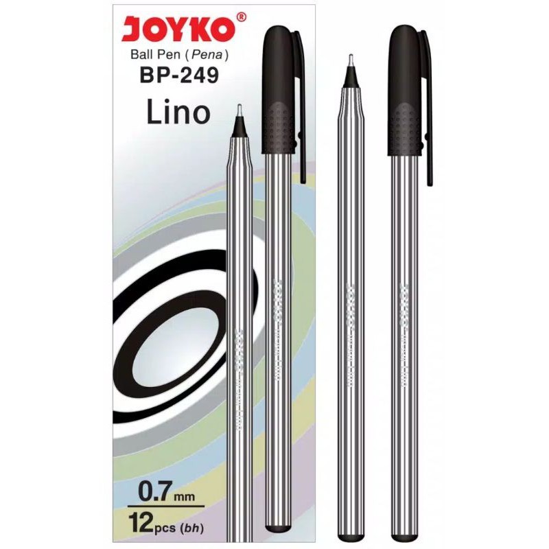 

Pulpen Lino Joyko [BP-249/12 pcs] / Ballpoint Pena Pen Tinta Warna Hitam Polkadot [1 Pack]