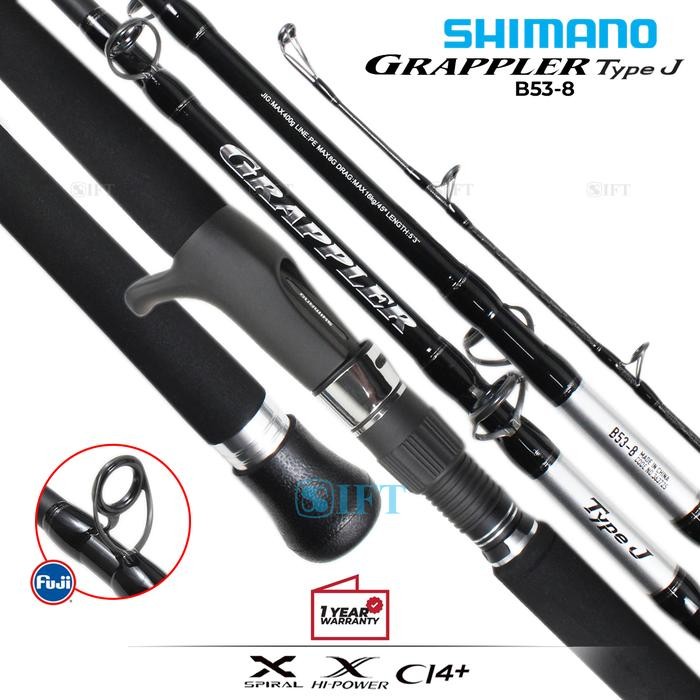 Joran OH SHIMANO GRAPPLER [2025] Type J 165 180 | Fuji Guides CI4+ Seat | Over Head Bait Jigging Sal