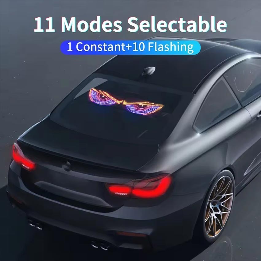 Lampu LED Devil eye /Demon Eye RGB Multi Mode Usb Flash Kedip Lampu Dekoratif Kaca Mobil Truk Bus