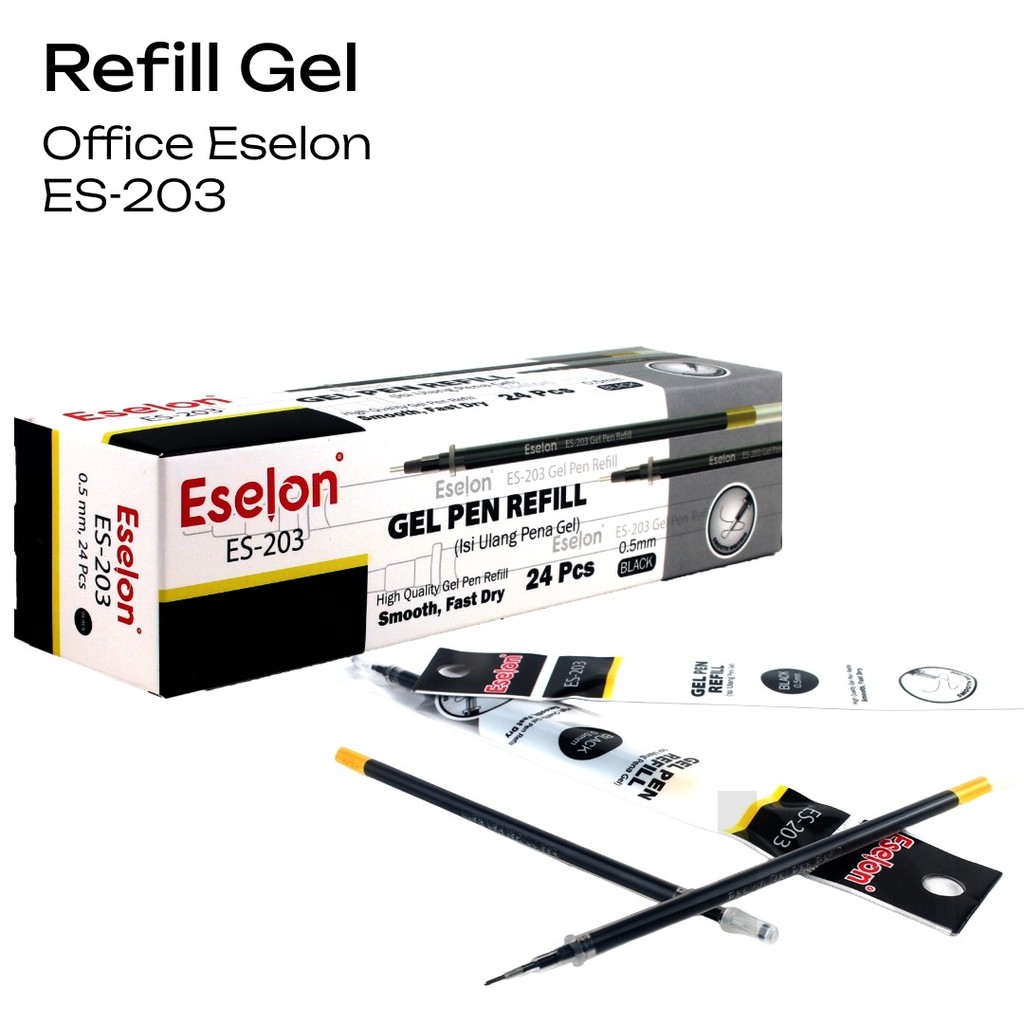 

20pcs Refill Pulpen Gel Office ES-203 / Refill pulpen gel Eselon
