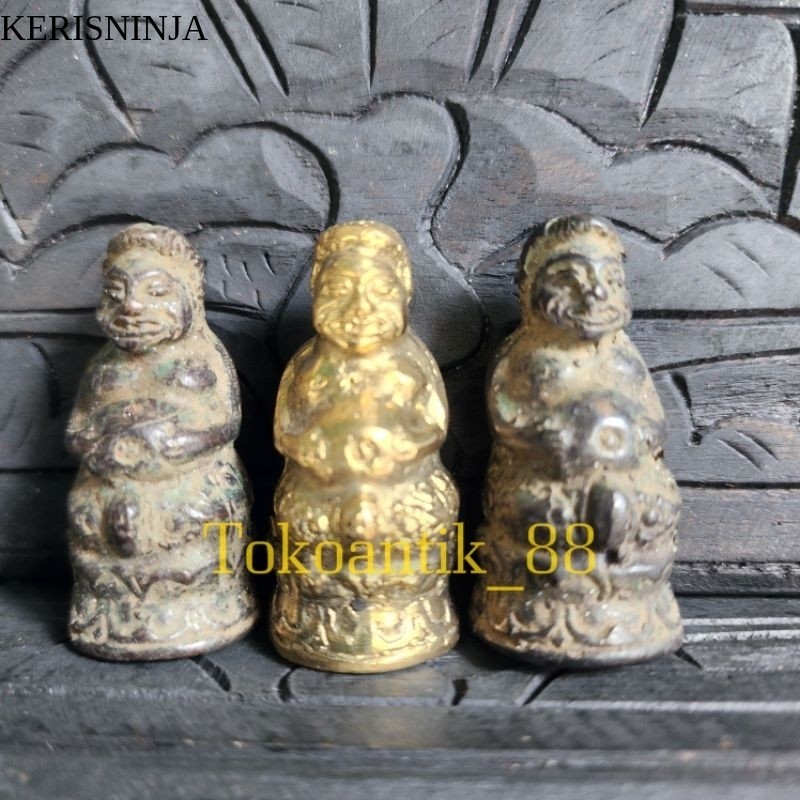 PATUNG SEMAR DUDUK KUNINGAN 6 CM NJ7 laris