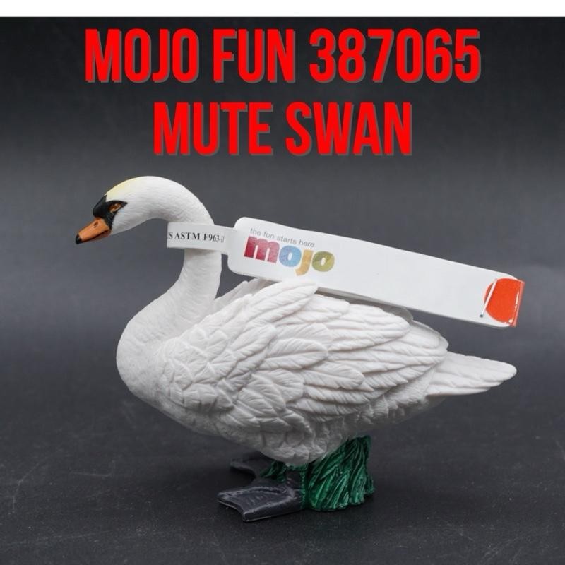 MOJO Fun 387065 Mute Swan Angsa Putih Soang Cygnus olor Mainan Binatang Miniature Hewan Animal Figur