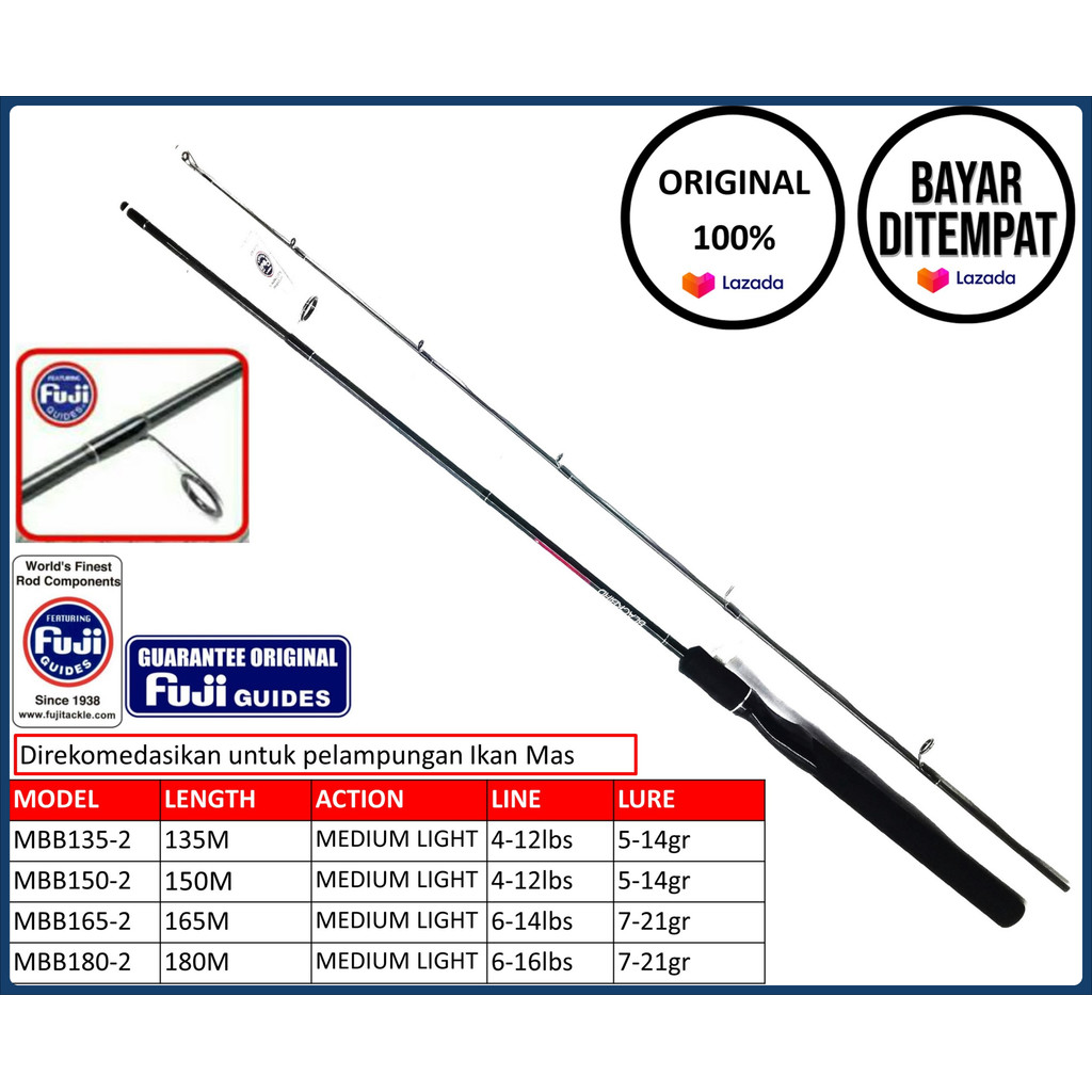 Joran Pancing Maguro Blackbird UKURAN 135-150-165-180cm