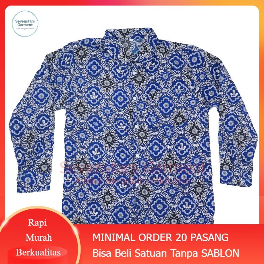 BAJU BATIK  SMP/MTs TUNAS HARAPAN LENGAN PANJANG