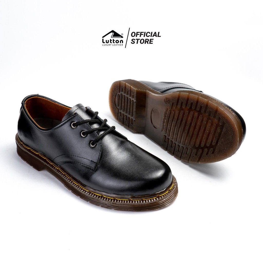 Lutton Sepatu Pria Romeno Docmart casual oxford kulit asli Shoes