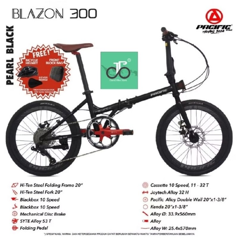 Sepeda Lipat 20" Pacific Blazon 300 TERBARU