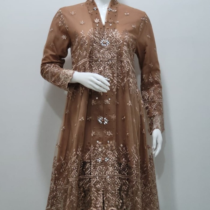 ✨LARIS✨ -atasan kebaya floy kartini(Busui) / kebaya tunik tile mix payet - Blue, M