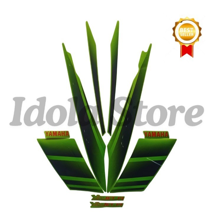 Stiker Striping Mio Soul GT 2011 Hijau List Stiker Standar Mio Soul GT 2011 Mio Soul GT 2011