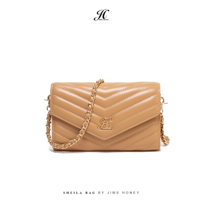 ✨W.H.Sw✨ - TERBARU Jims Honey - Sheila Bag - Tas Selempang Wanita - Apricot