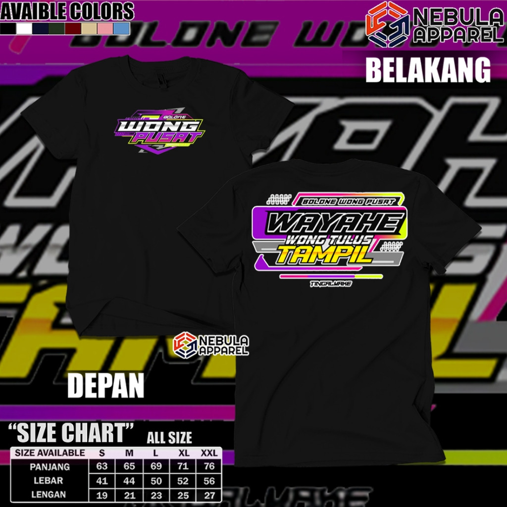 DTF | Kaos Wayahe Wong Tulus Tampil Wong Pusat Unisex | Kaos Distro Wong Pusat | Kaos Gus Iqdam