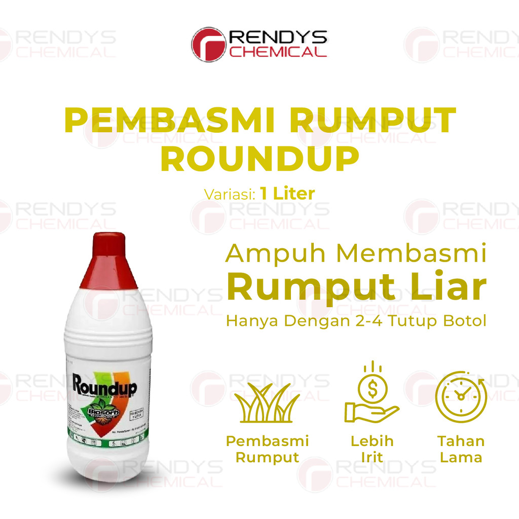 RoundUp 1 Liter - Obat Pembasmi Rumput Round Up