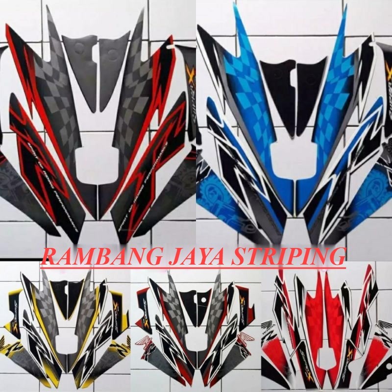 STIKER STRIPING LIS LES POLET BODY MOTOR HONDA SUPRA X 125 R 2008