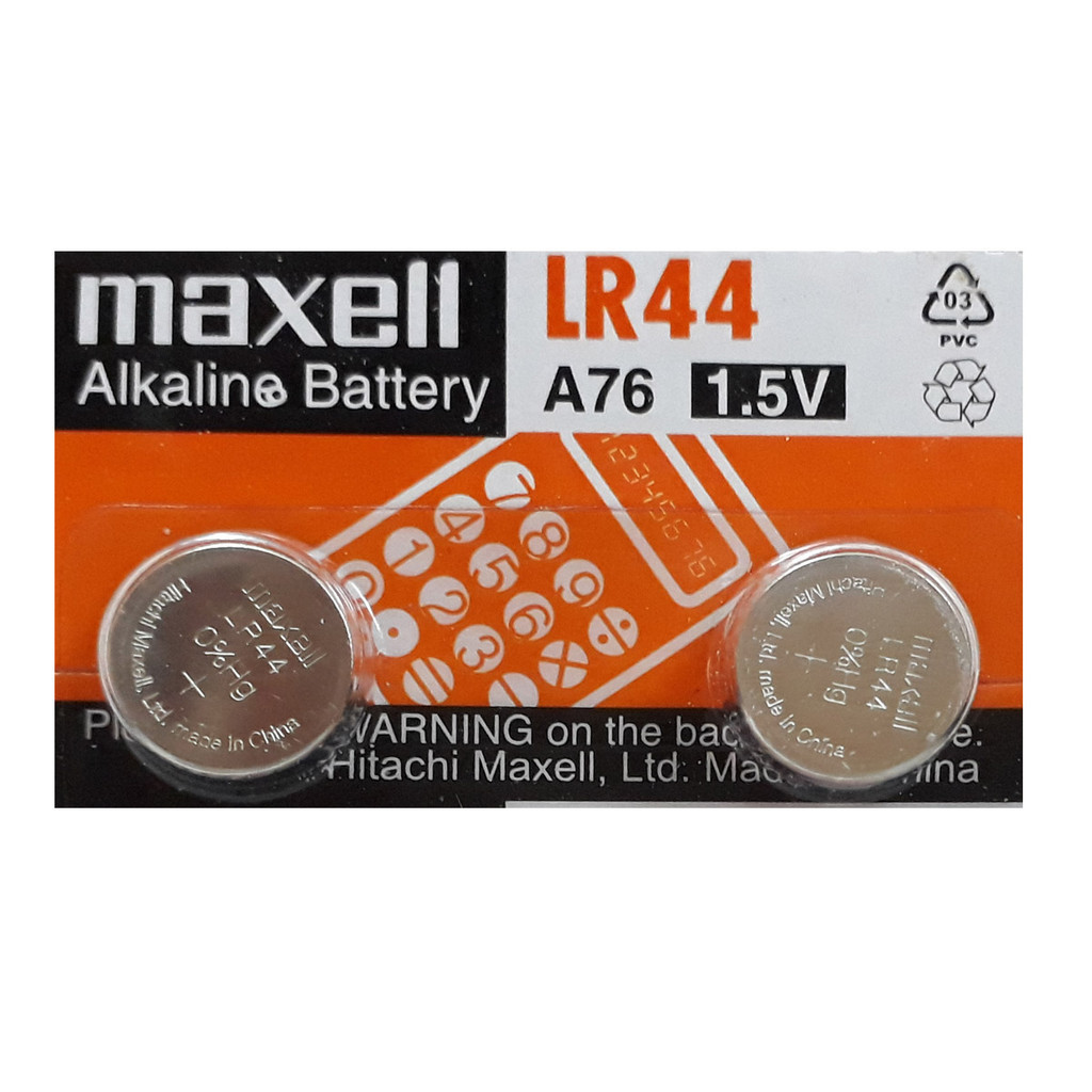 Baterai Batere Kancing Maxell LR 44 Battery Micro Lithium Cell 1.5V