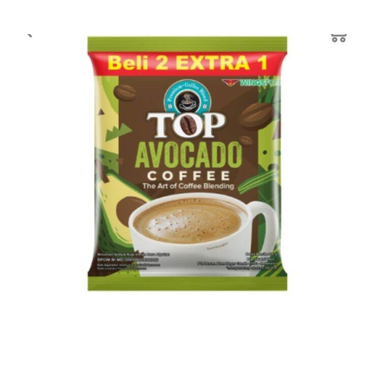 

Top Avocado Coffe isi 15pcs x 22gr - Minuman Serbuk Kopi Instan Rasa Avocado