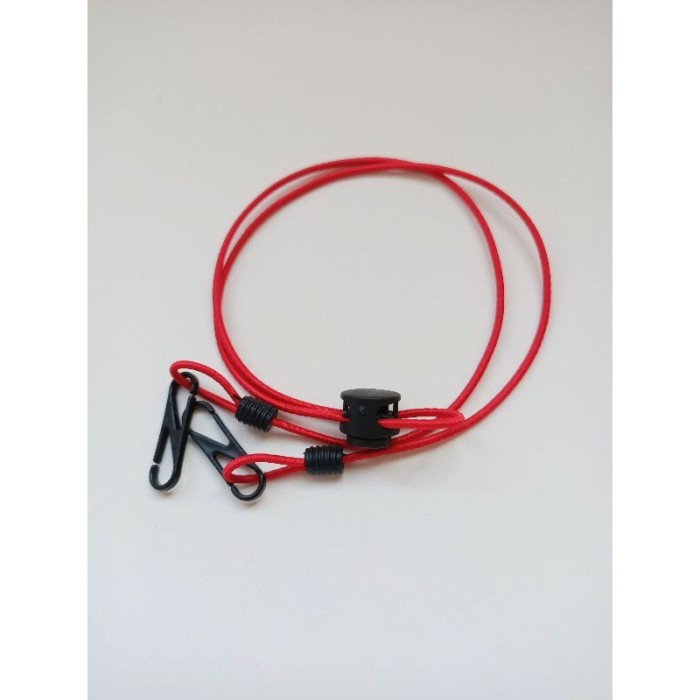 kalung Tali Masker / Lanyard Mask / Strap Masker Premium karet elastis - Merah