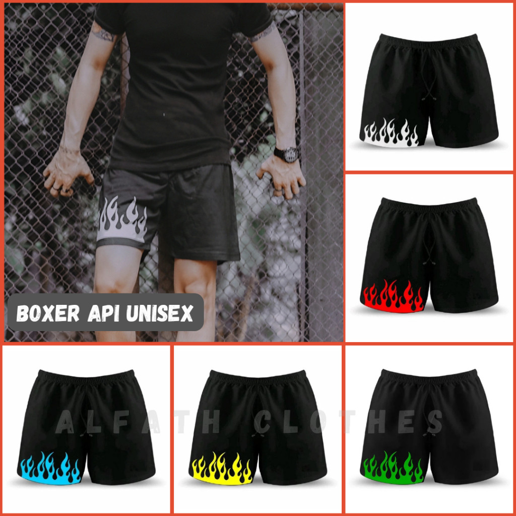 Celana Pendek Boxser ( Paket Hemat 90 ribu dapat 10 Celana )Celana Pendek Kolor Cowok Cewek Motif Fi