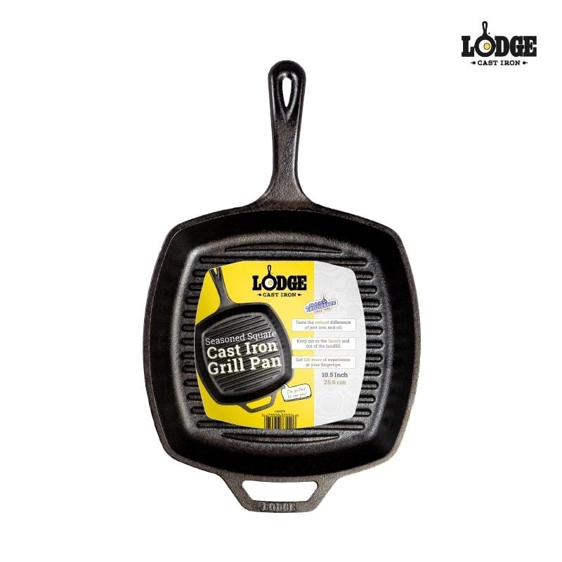 Lodge Cast Iron 10.5 Inch Square Grill Pan Lodge 100% ORI