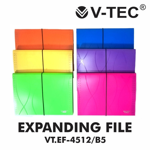 

V-TEC EXPANDING FILE VT.EF-4512 B5 MIX COLOUR