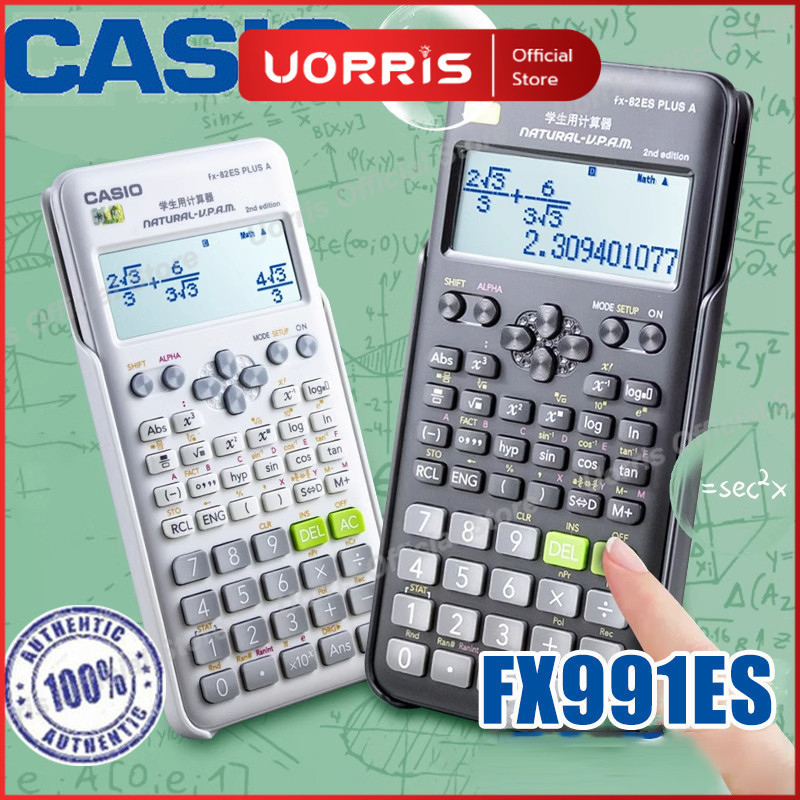 

Kalkulator Scientific Casio ilmiah FX-991ES-Plus Kalkulator Casio Scientific Calculator 417 Fungsi Dukungan Untuk Muatan Surya Layar Paparan Definisi Tinggi