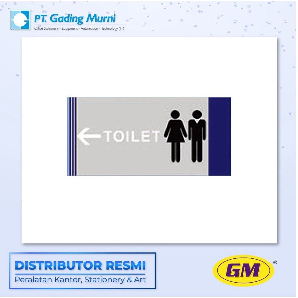 

GM LABEL BESAR LB 406 WARNA TOILET KIRI