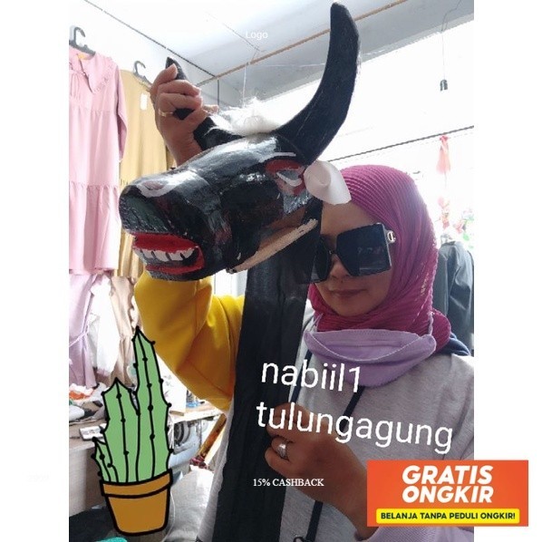 banteng bantengan kayu