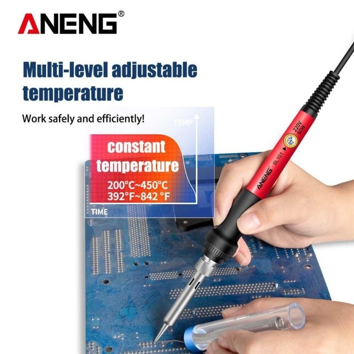 ANENG Solder Elektrik Adjustable Temperature 60W