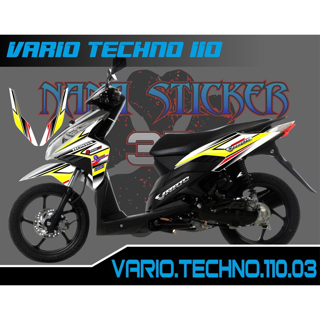 Striping VARIO TECHNO 110 - Stiker VARIO TECHNO 110 List Variasi Motor STICKER VARIO TECHNO CODE 03