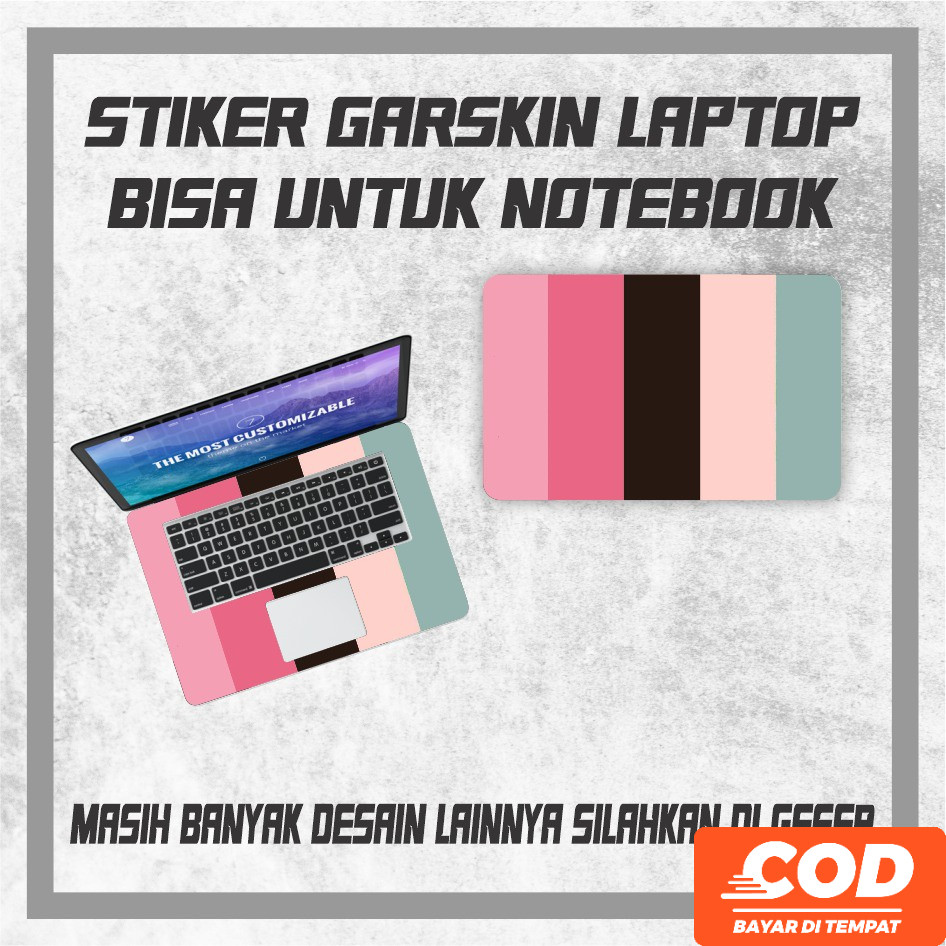 Garskin Laptop terbaru Garskin Notebook Warna warna pastel