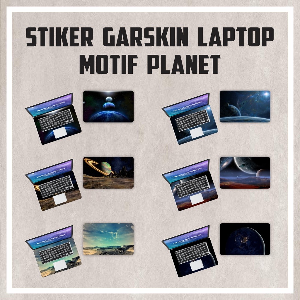 Sticker Laptop Aesthetic Cover Protector Notebook Skin Garskin Minimalis Pelindung Laptop Lenovo Gar