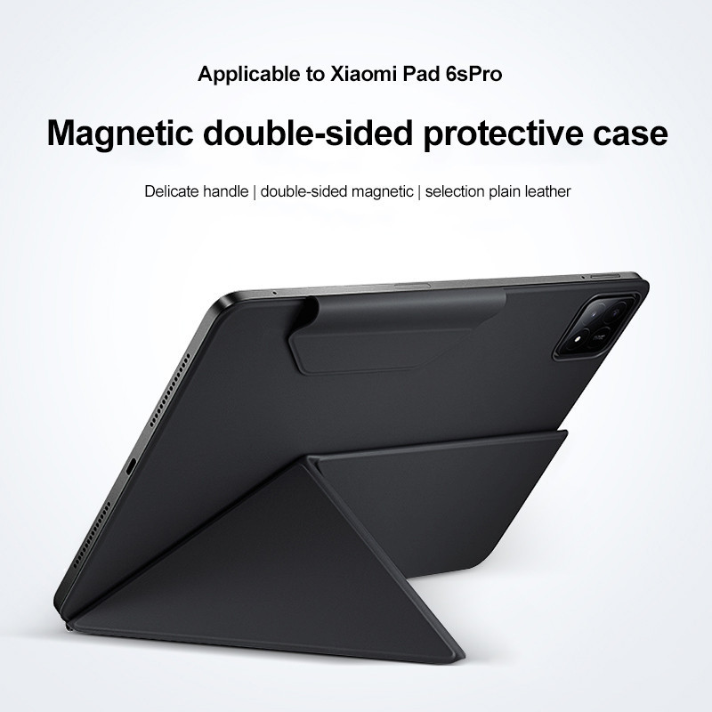 

Case For Xiaomi Pad 6S Pro Adsorption Magnetic Protective Case 12.4" Smart Intelligent Wake-up Tablet Flip Shell