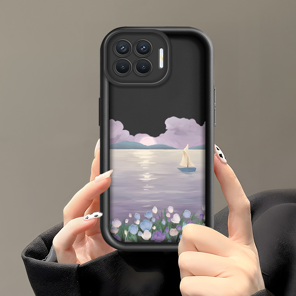 Casing Hp Untuk OPPO Reno 4F A93 2020 Handphone Silikon Case Sea Flower 2994 Phone Softcase Mode Cas