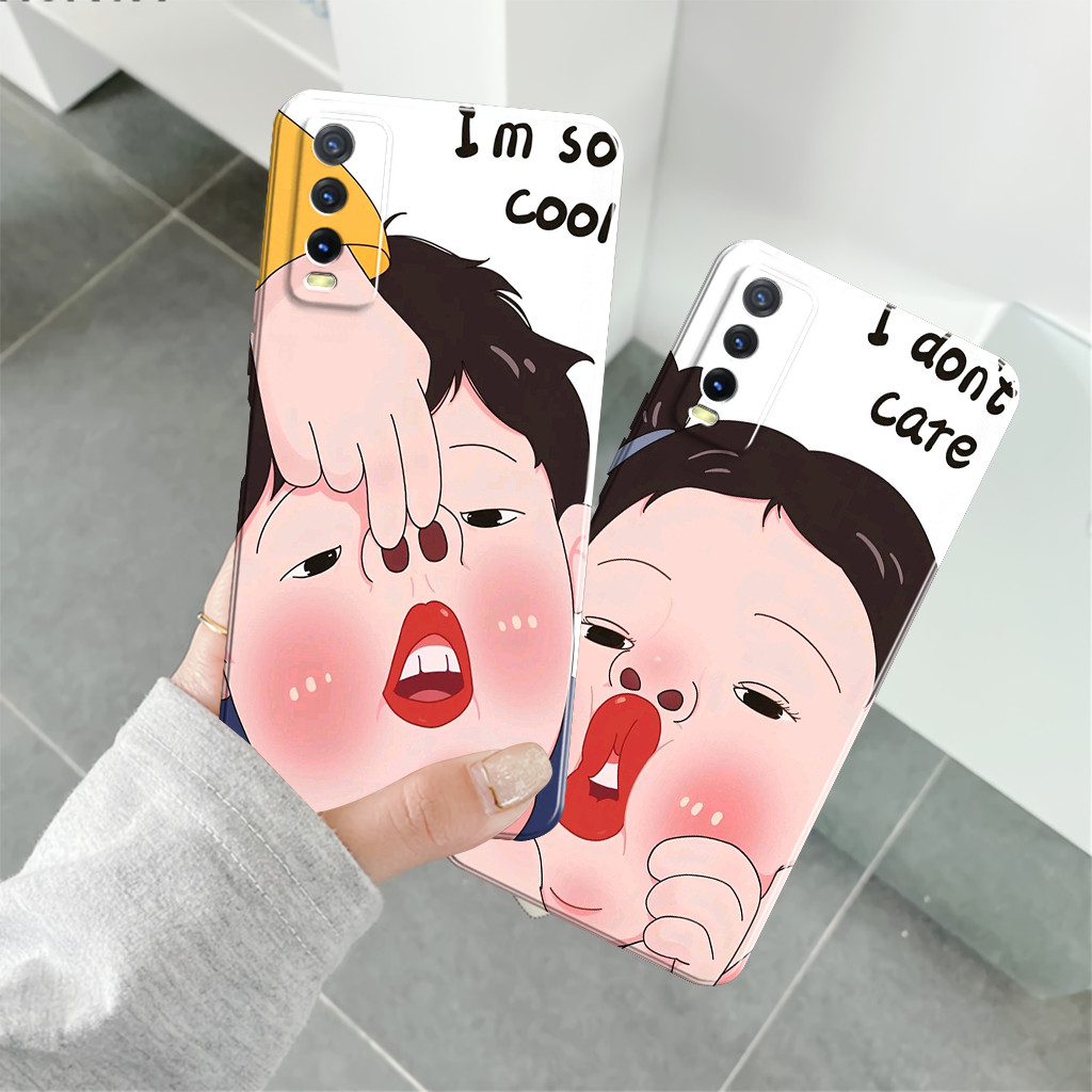 Cassing Vivo Y20 Y12S Y20S Y30 Y30i Y50 Motif Couple Case Pelindung Camera
