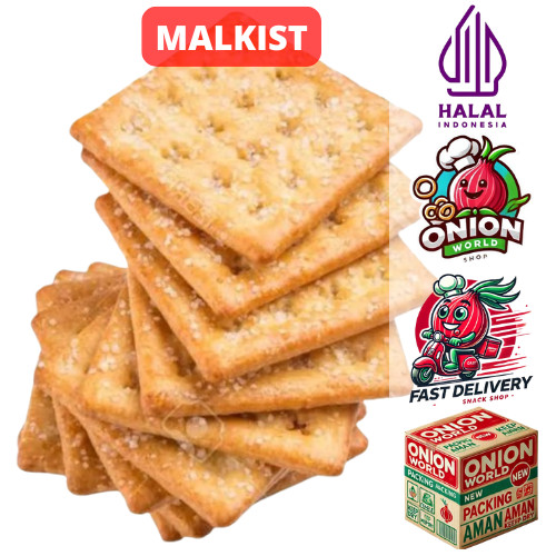 

UWD BISKUIT MALKIST 500gr Biskuit Malkist Gula Malkis Hatari Malkist Crackers Biskuit Malkist Tawar