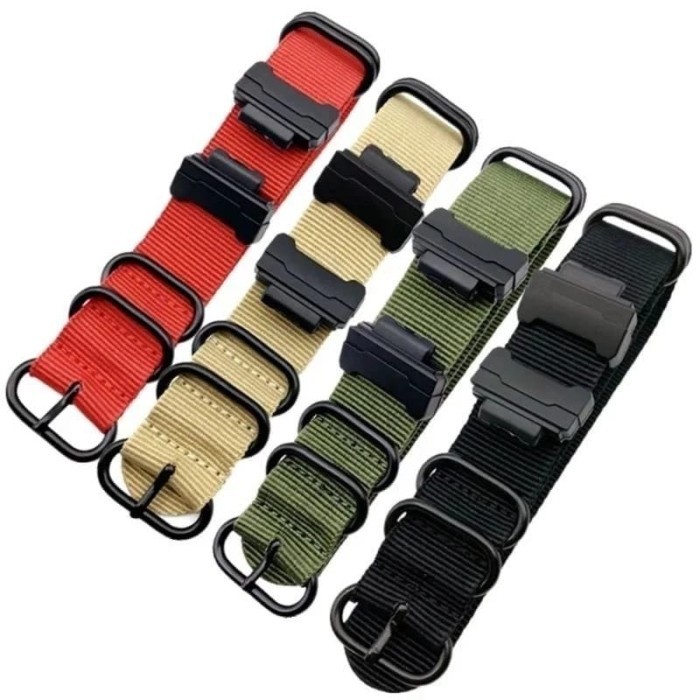 TALIJAM CASIO G-SHOCK GA-100/GA100/GA 100 STRAP TALI JAM CANVAS CASIO - Hitam