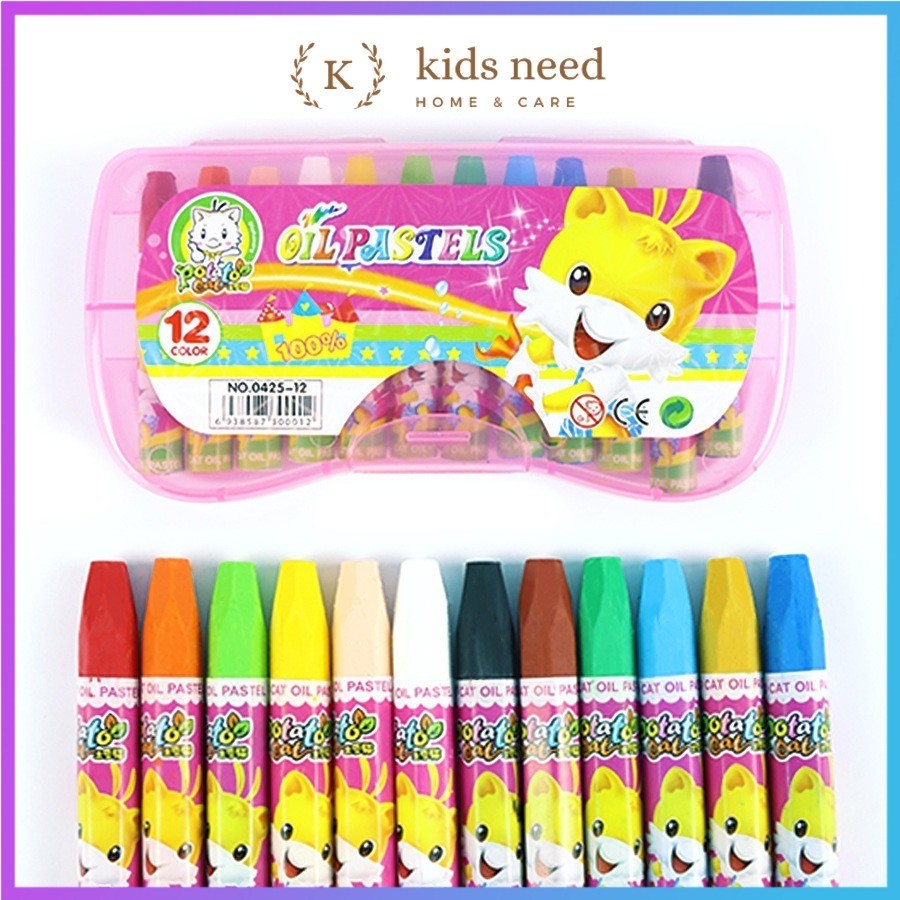 

Crayon Besar 12 Warna / Oil Pastel / Krayon Set Murah Anak Anak Lucu